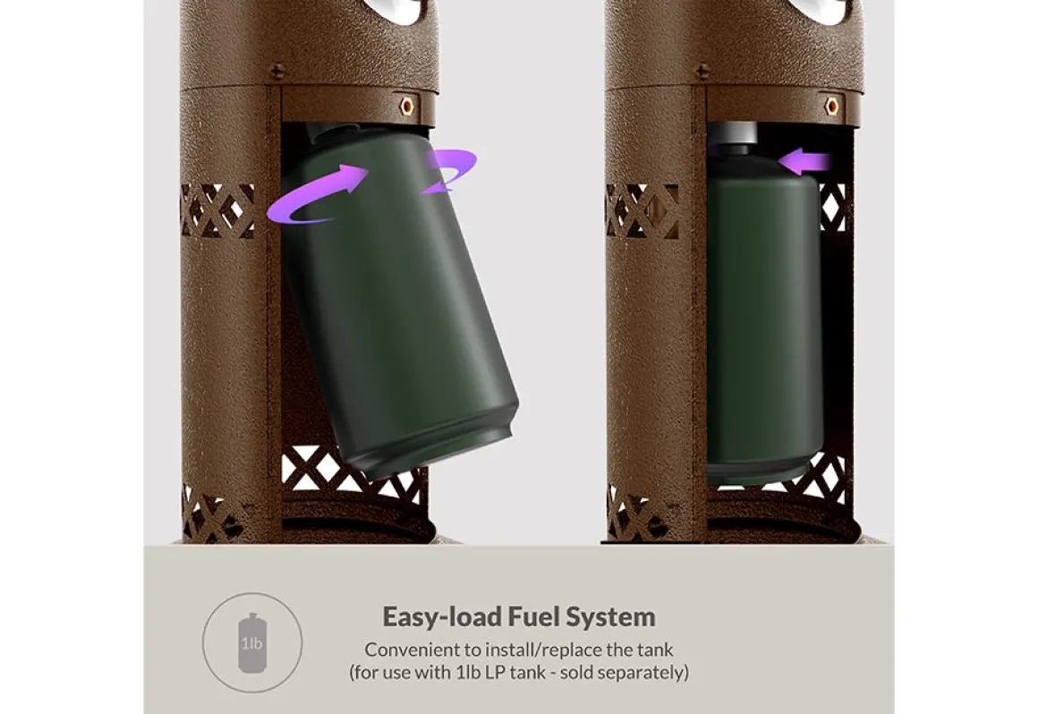 10,000 BTU Bronze Tabletop Patio Heater