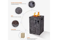 3,000 BTU Column Propane Fire Pit
