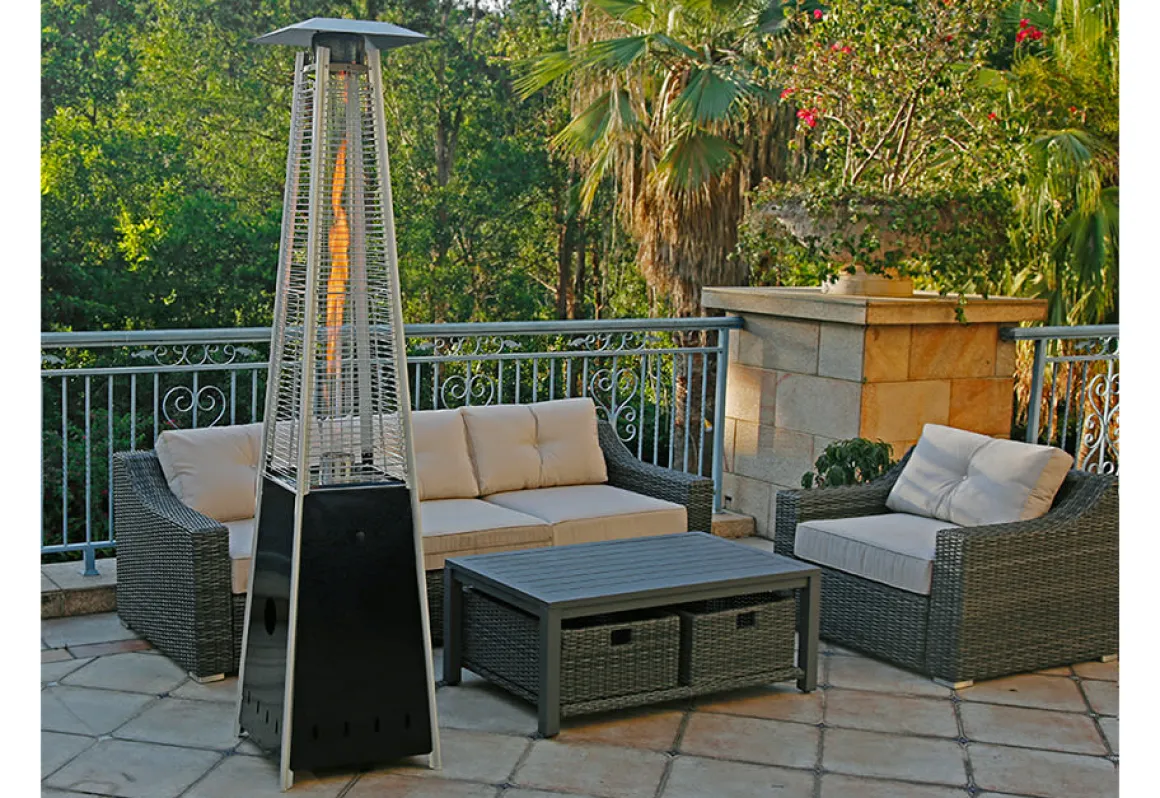 40,000 BTU Pyramid Floorstanding Patio Heater