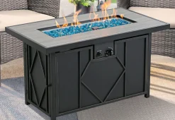 60,000 BTU Rectangular Propane Fire Pit