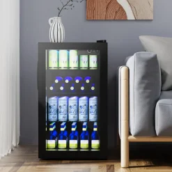 120 Can Beverage Refrigerator with Glass Door