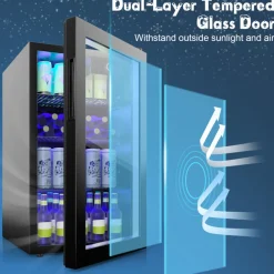 120 Can Beverage Refrigerator with Glass Door