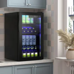 120 Can Beverage Refrigerator with Glass Door