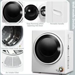 1.5 Cu. Ft. Compact Electric Clothes Dryer