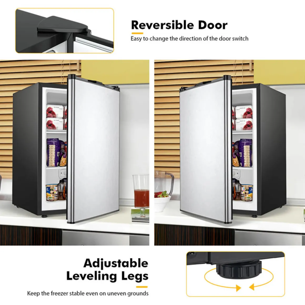 3 Cu. Ft. Manual Defrost Upright Freezer