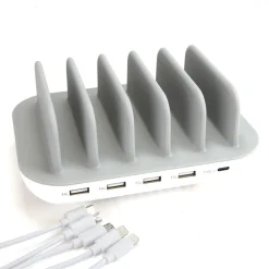 5 Device Charging Station with Cables