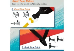 2 Person Water Sport Inflatable Towable Tubes for Boating