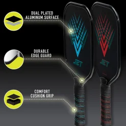 4 Player Aluminum Paddle Pickleball Set