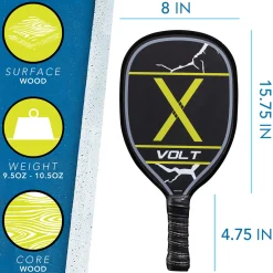 2 Player Wooden Pickleball Paddle Set