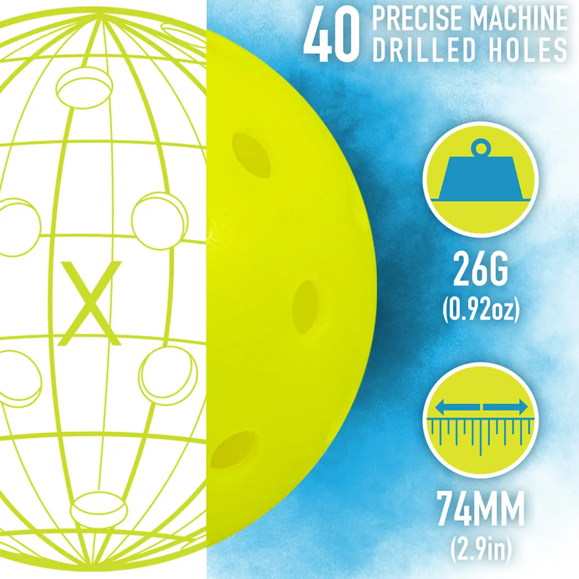2 Player Wooden Pickleball Paddle Set