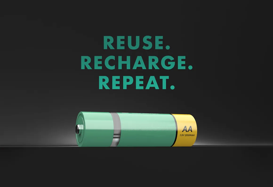 AA USB Rechargeable Batteries (Set of 4)