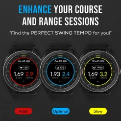 Advanced GPS Golf Watch with Swing and Putt Tracking