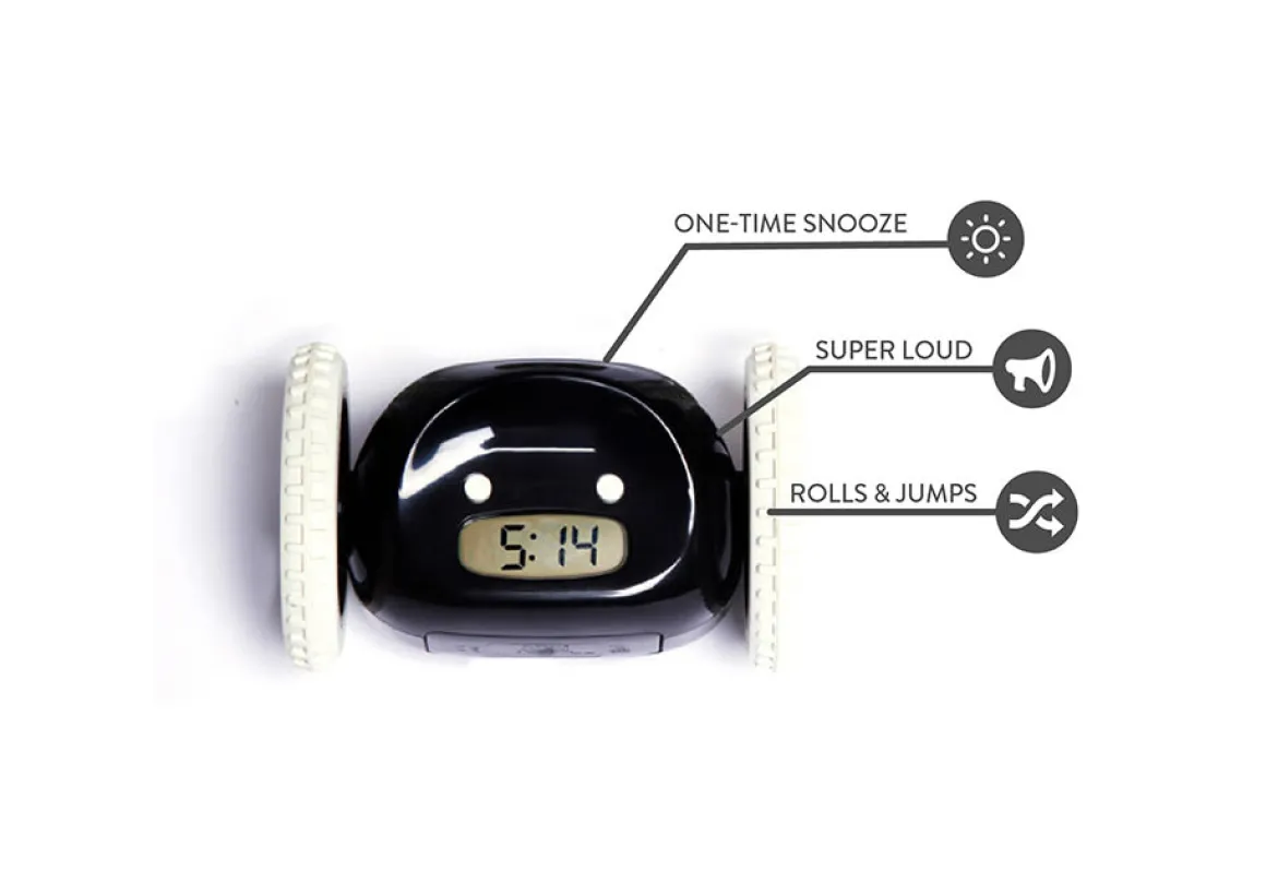Alarm Clock on Wheels