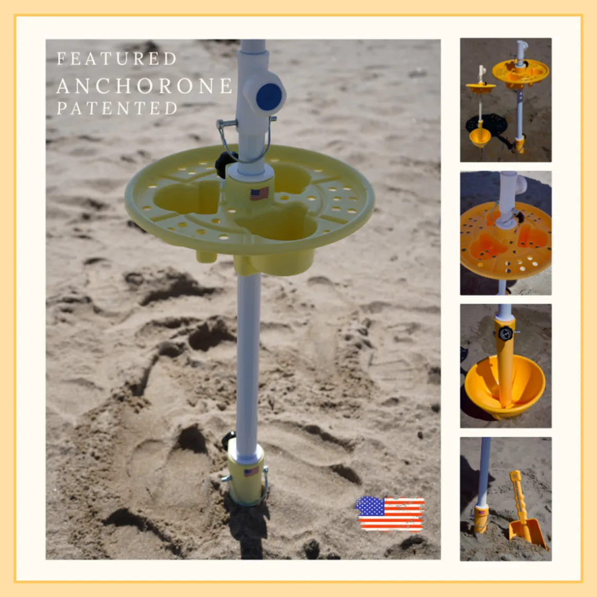 All-in-One Anchor Table Beach Umbrella