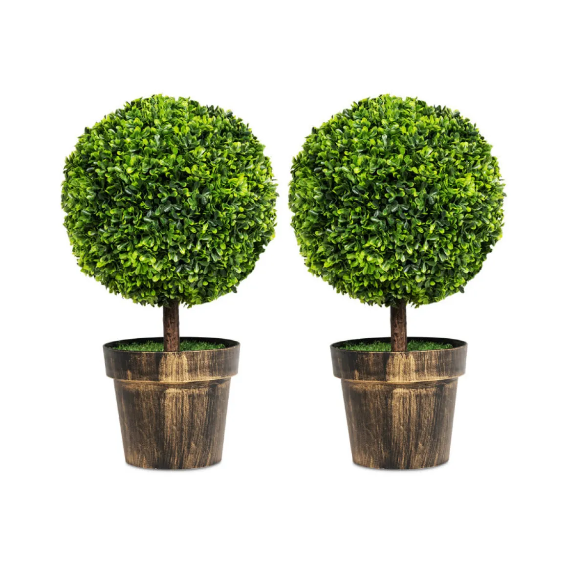 Artificial Ball Trees with Natural Look (Set of 2)