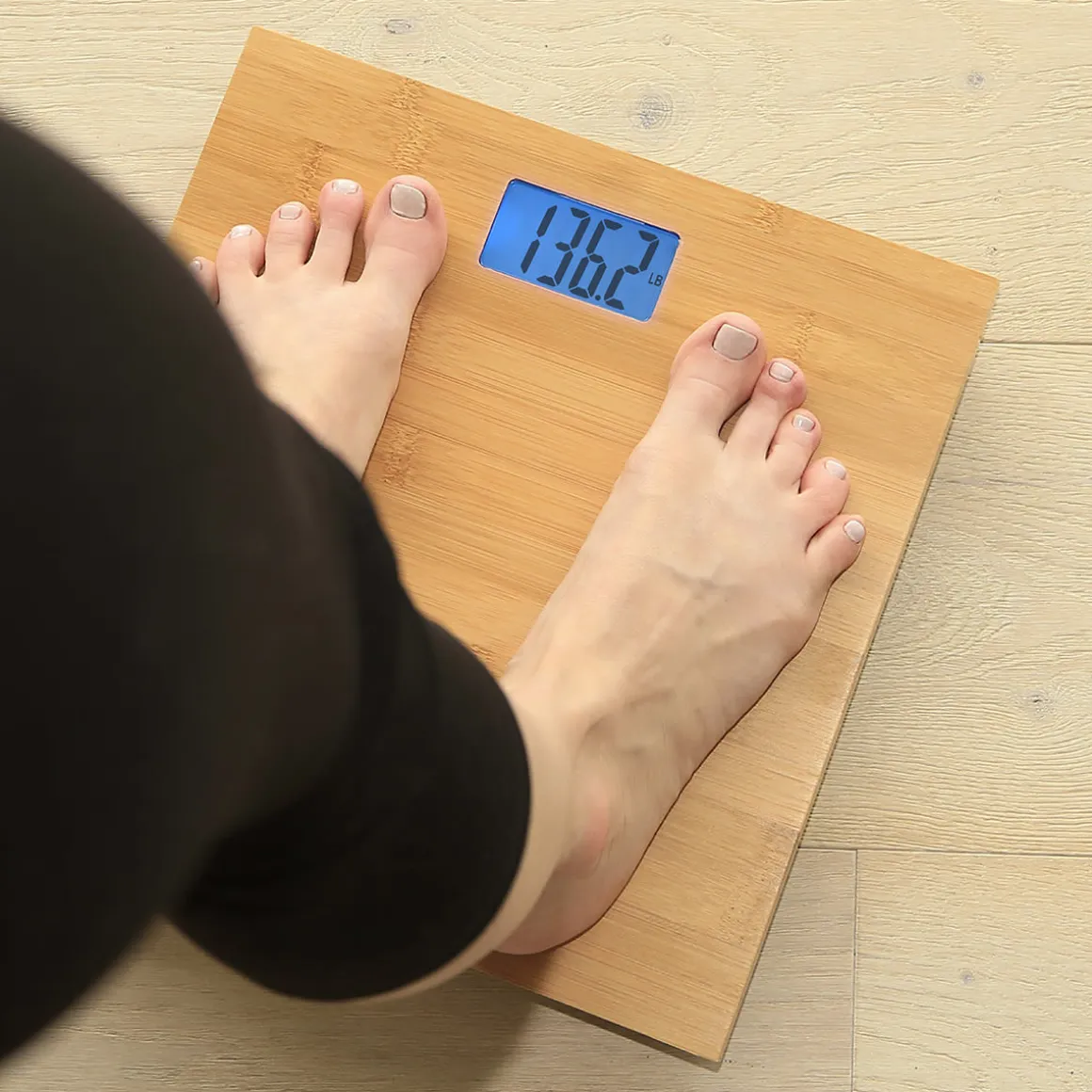 Bamboo Bathroom Scale