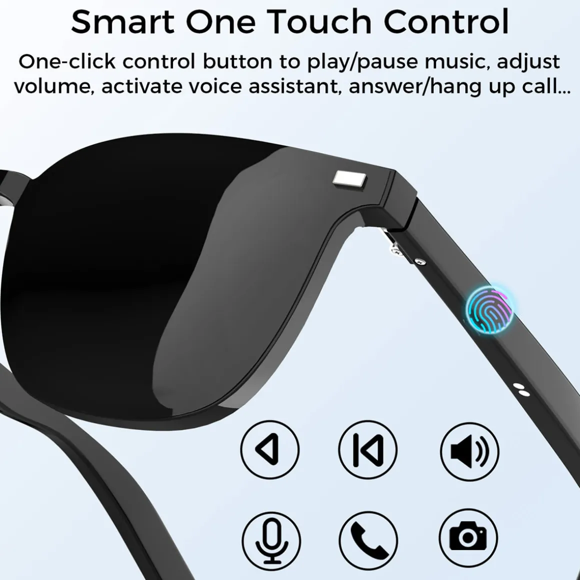 Bluetooth Smart Glasses with Detachable Lenses