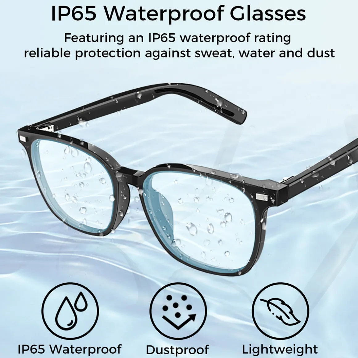 Bluetooth Smart Glasses with Detachable Lenses