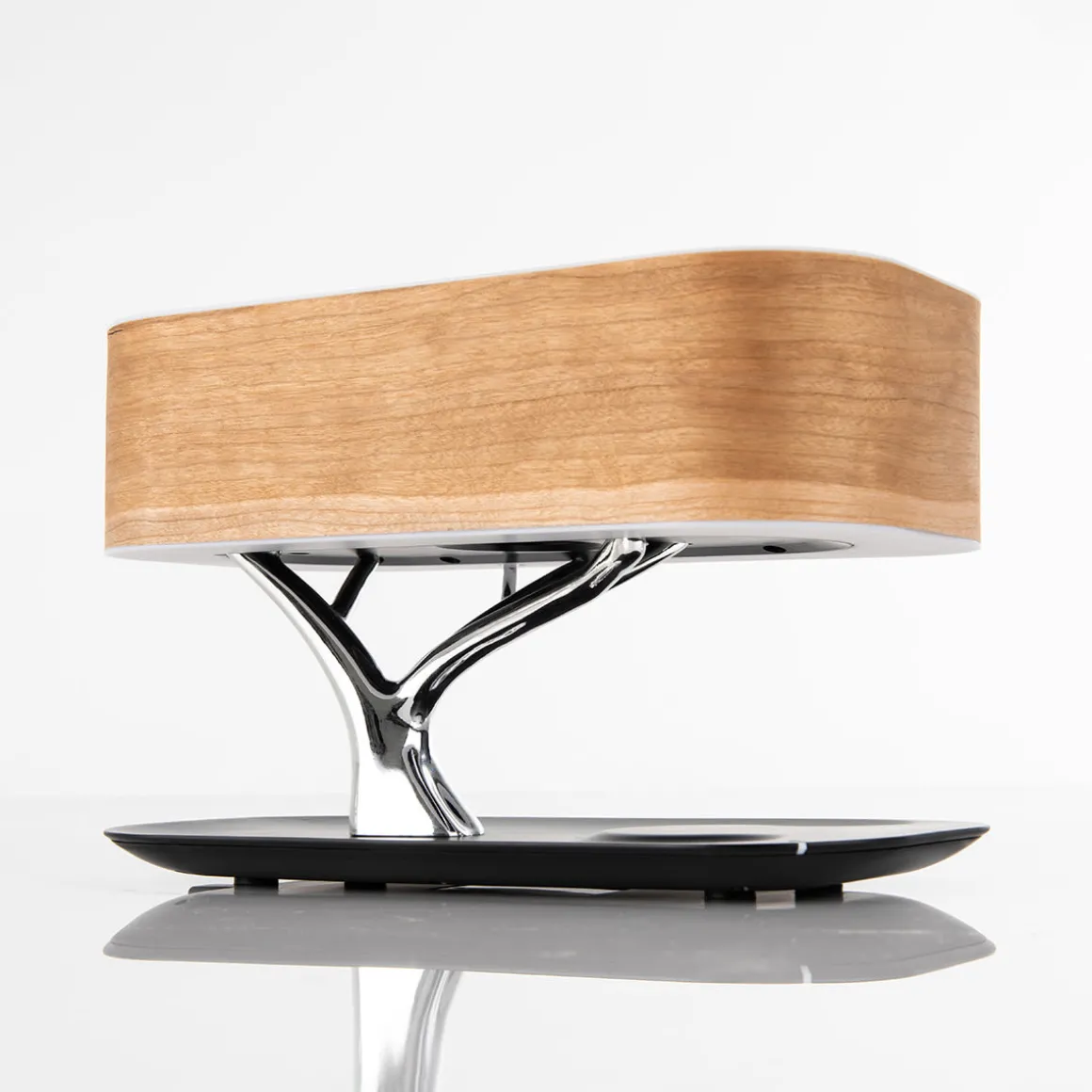Bonsai Bluetooth Speaker Lamp with Wireless Charging Pad by Sharper Image