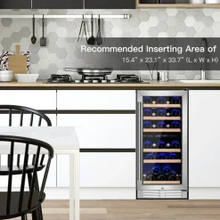 30-Bottle Dual Zone Freestanding Wine Cooler