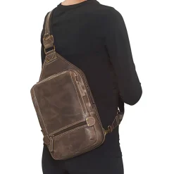 Buffalo Leather Sling Bag
