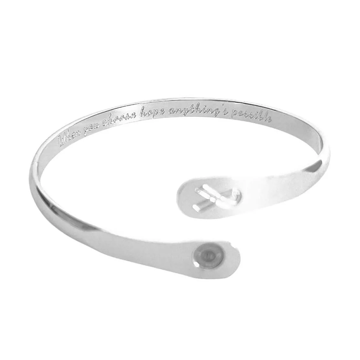 Cancer Awareness Engraved Bracelet
