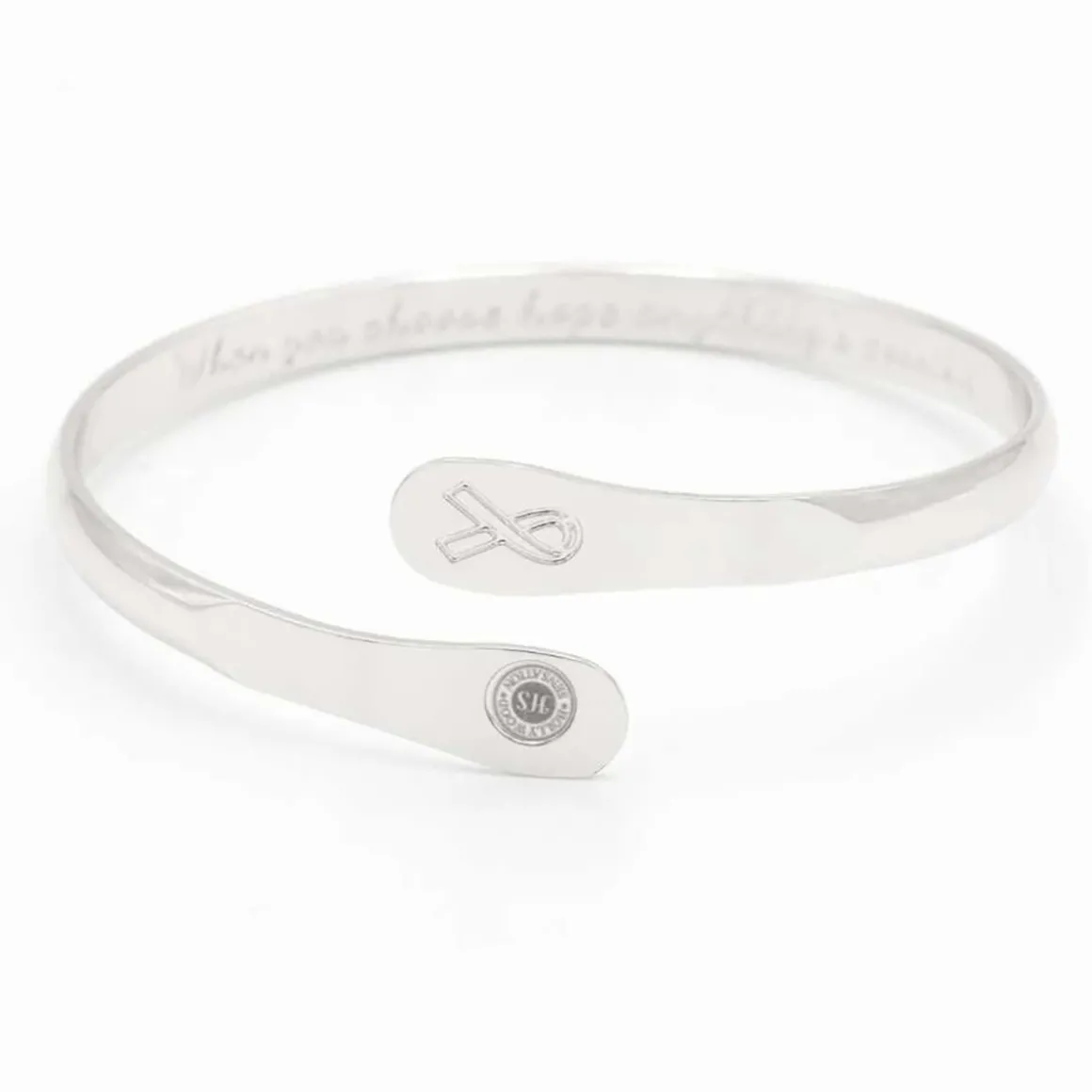 Cancer Awareness Engraved Bracelet