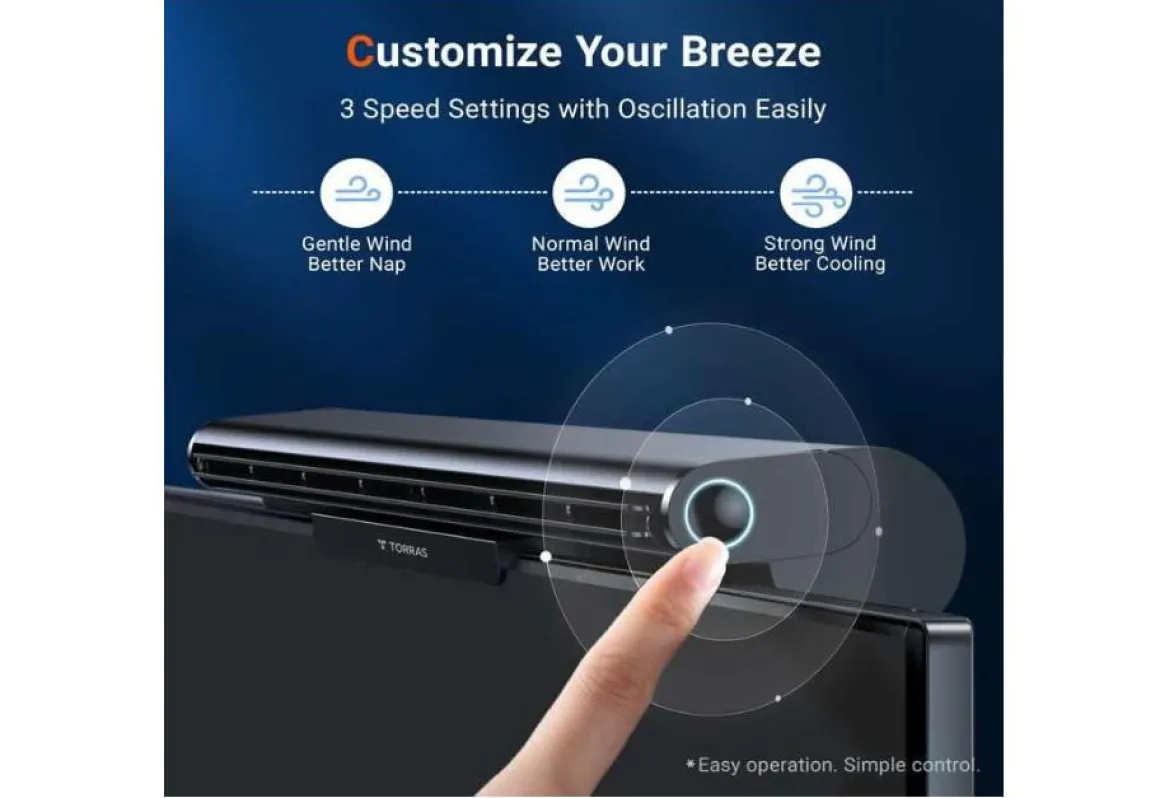 Clip on Computer Monitor Fan