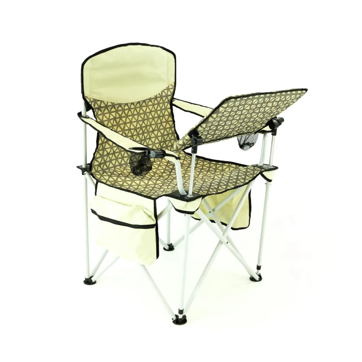Collapsible Folding Outdoor Chair with Adjustable Table