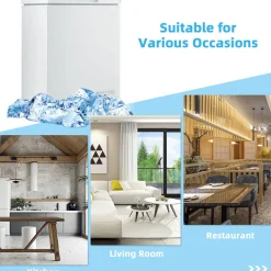Compact Chest Freezer with Removable Storage Basket
