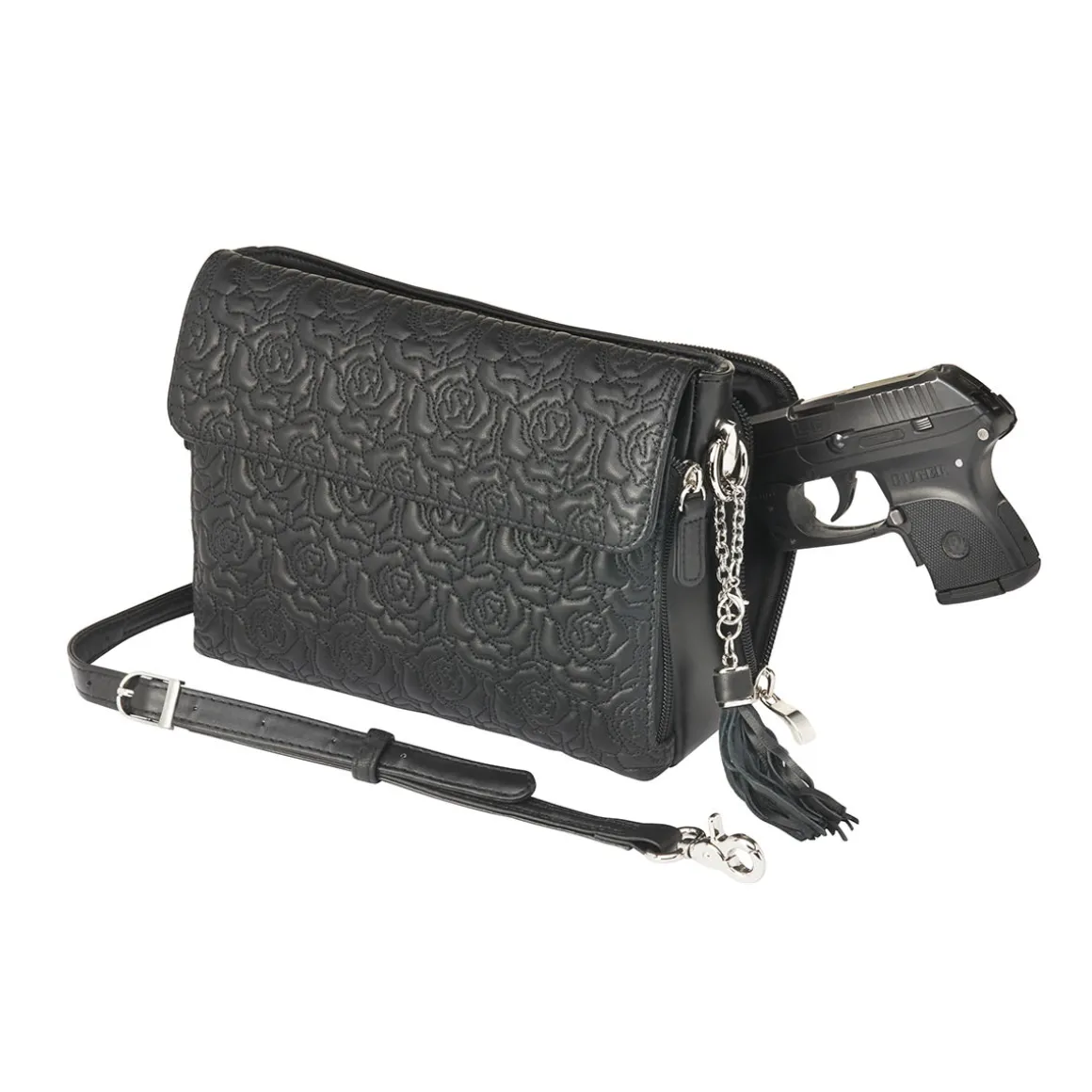 Concealed Carry Embroidered Clutch Crossbody