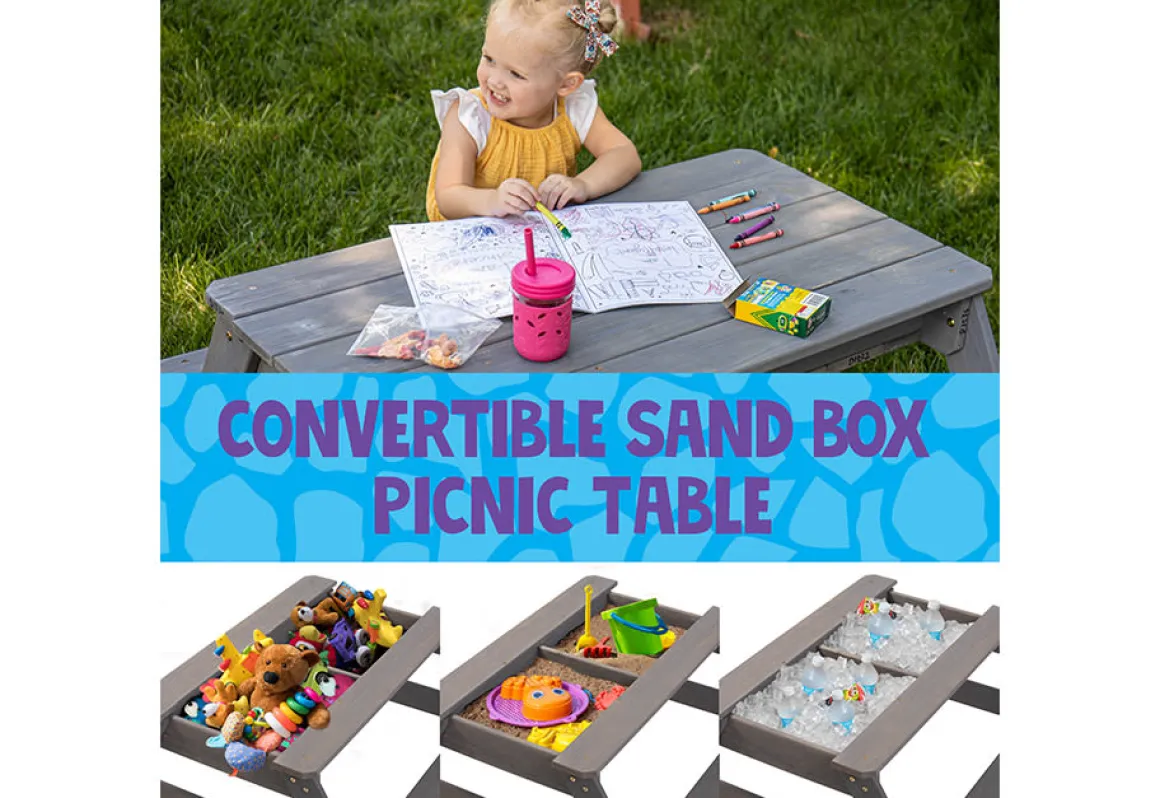 Convertible Sandbox with Table