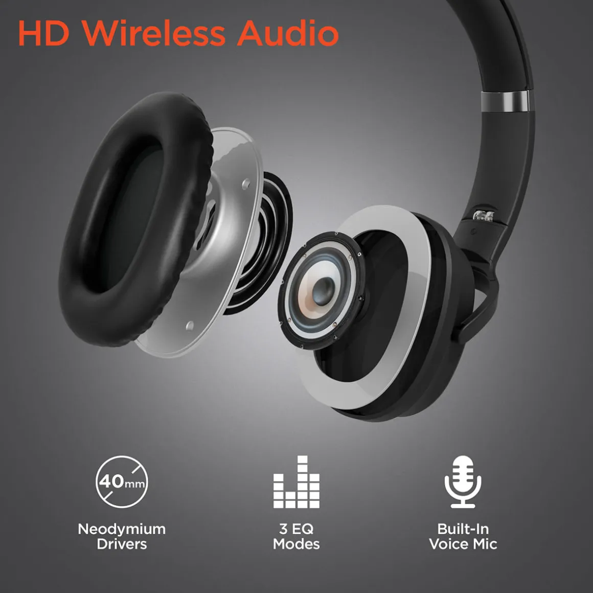 Convertible Wireless Speaker-Headphones