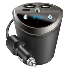 Cupholder Power Station and Bluetooth Transmitter