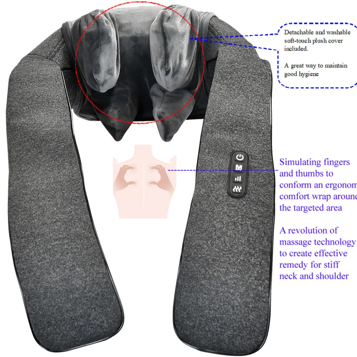 5D Neck and Shoulder Massager with Heat