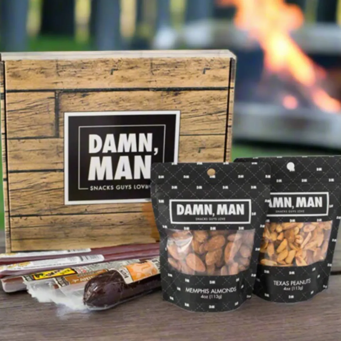 Damn, Man Gourmet Nuts and Exotic Meats Box