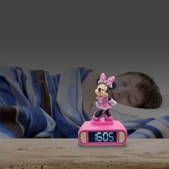Disney Minnie Mouse Digital Alarm Clock with Nightlight