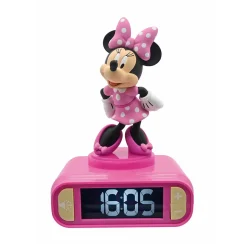 Disney Minnie Mouse Digital Alarm Clock with Nightlight