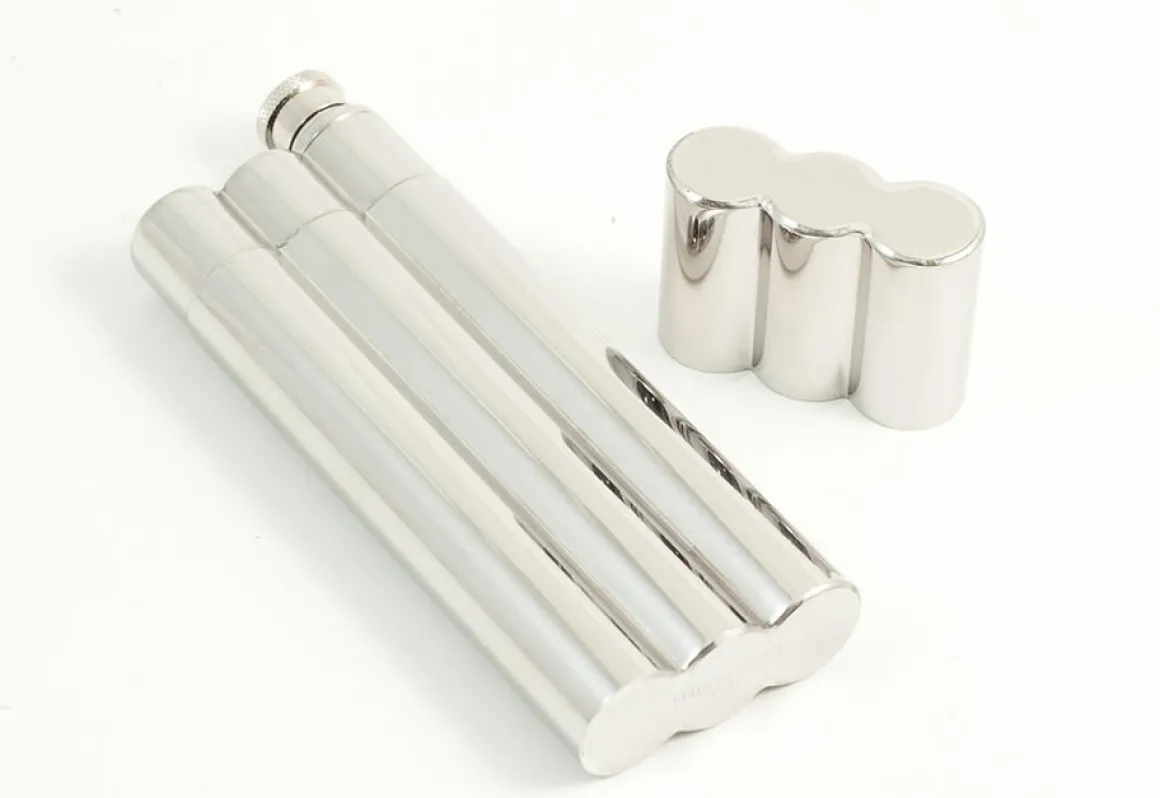 Double Cigar Holder And Flask