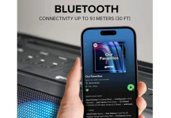 Dual 8" Home Stereo System With LED Party Lighting
