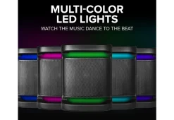 Dual 8" Home Stereo System With LED Party Lighting