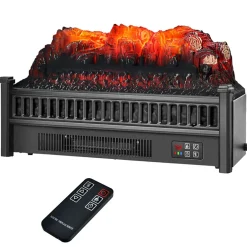 Electric Fireplace Log Set Heater