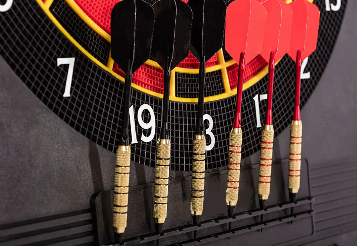 Electronic Arcade Dartboard Cabinet with Cricket Pro