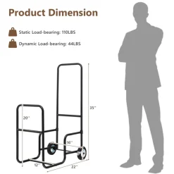 Firewood Log Cart Carrier