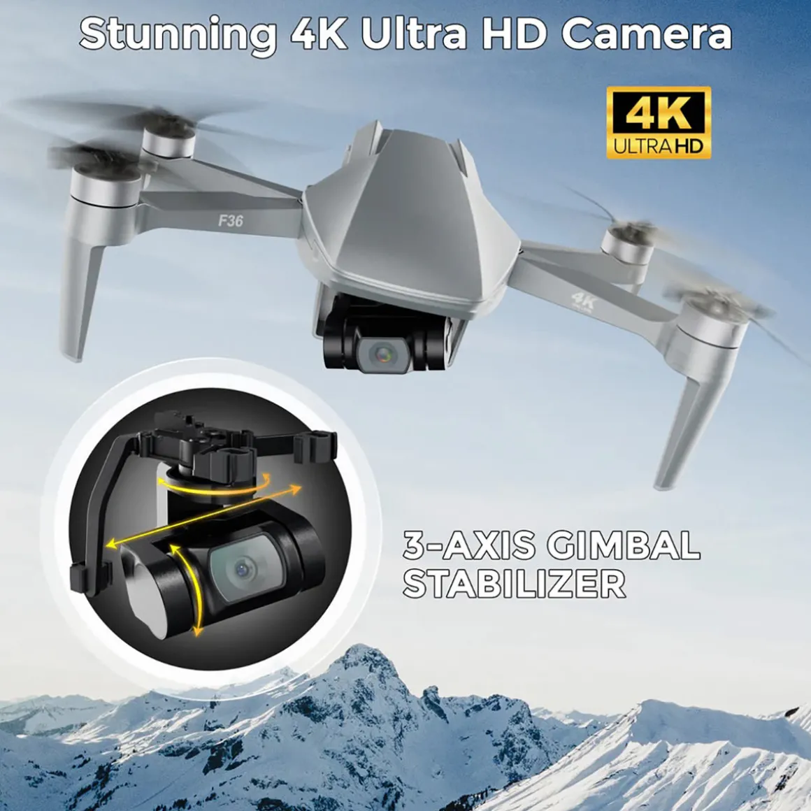 First-Person View 4K UHD Camera Drone