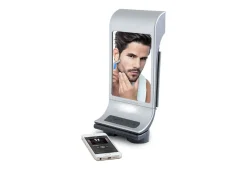 Fog-Free Shower Mirror and Bluetooth Speaker