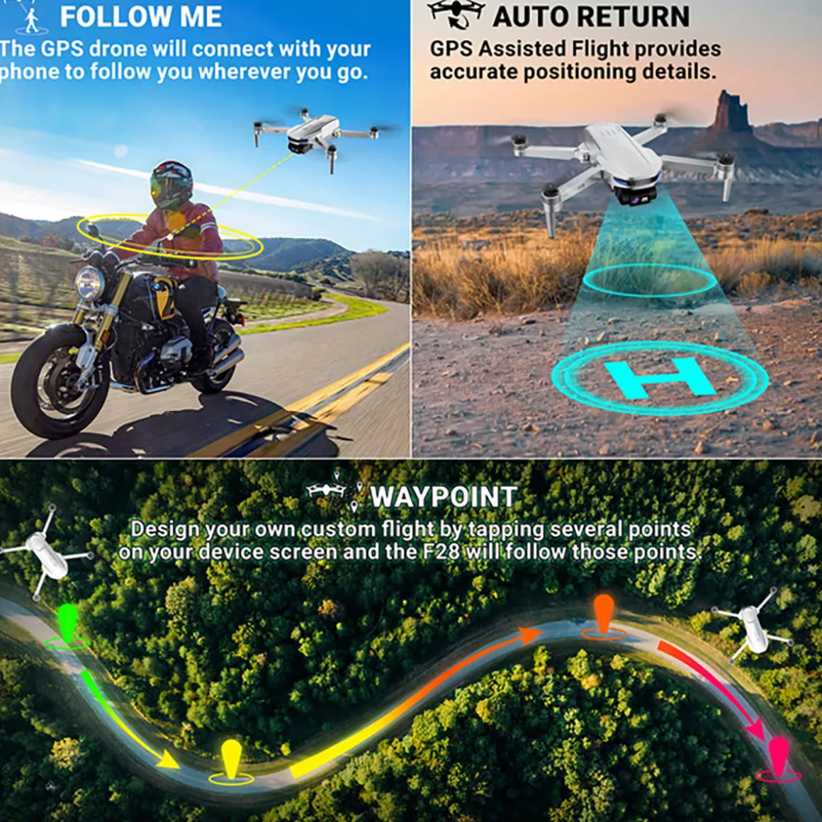 Foldable Drone with 2K FHD Camera
