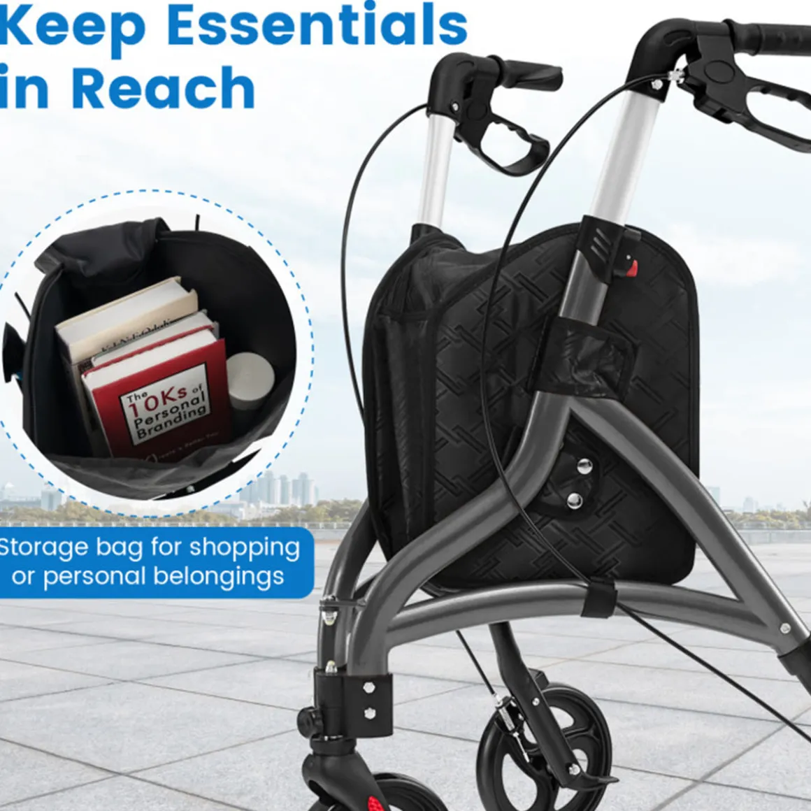 Foldable Rollator Walker