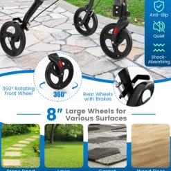 Foldable Rollator Walker