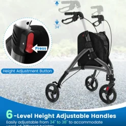 Foldable Rollator Walker